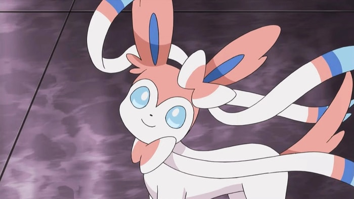 Sylveon smiling